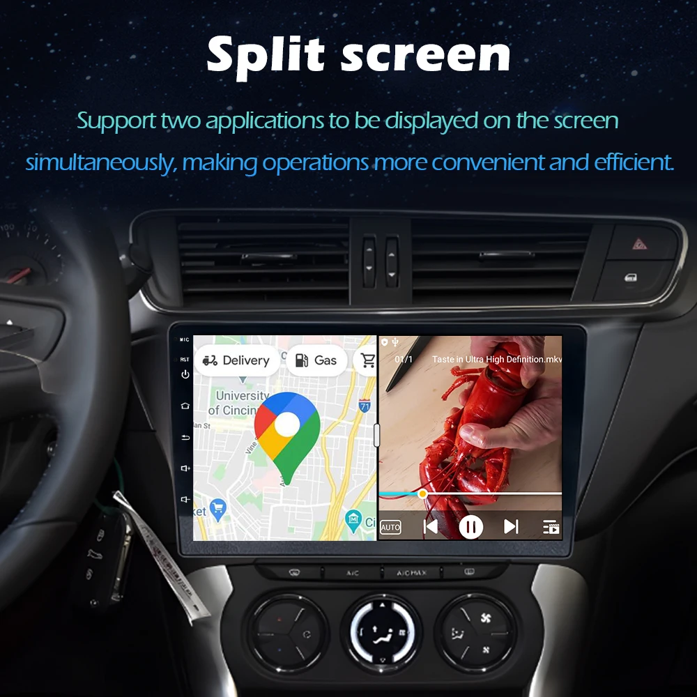 Android 16 For Fiat Fiorino Qubo Citroen Nemo Peugeot Bipper 2008 - 2017 Carplay Auto QLED Screen 4G Car Radio Multimedia Player — view 4