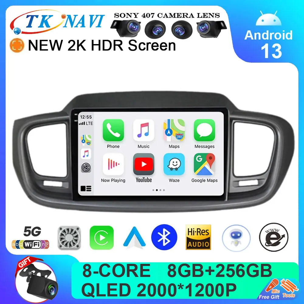 

Android 13 Car Radio For Kia Sorento 3 2014 - 2017 Multimedia Video Player Navigation Stereo GPS 2din 2 din Carplay Auto WIFI 4G