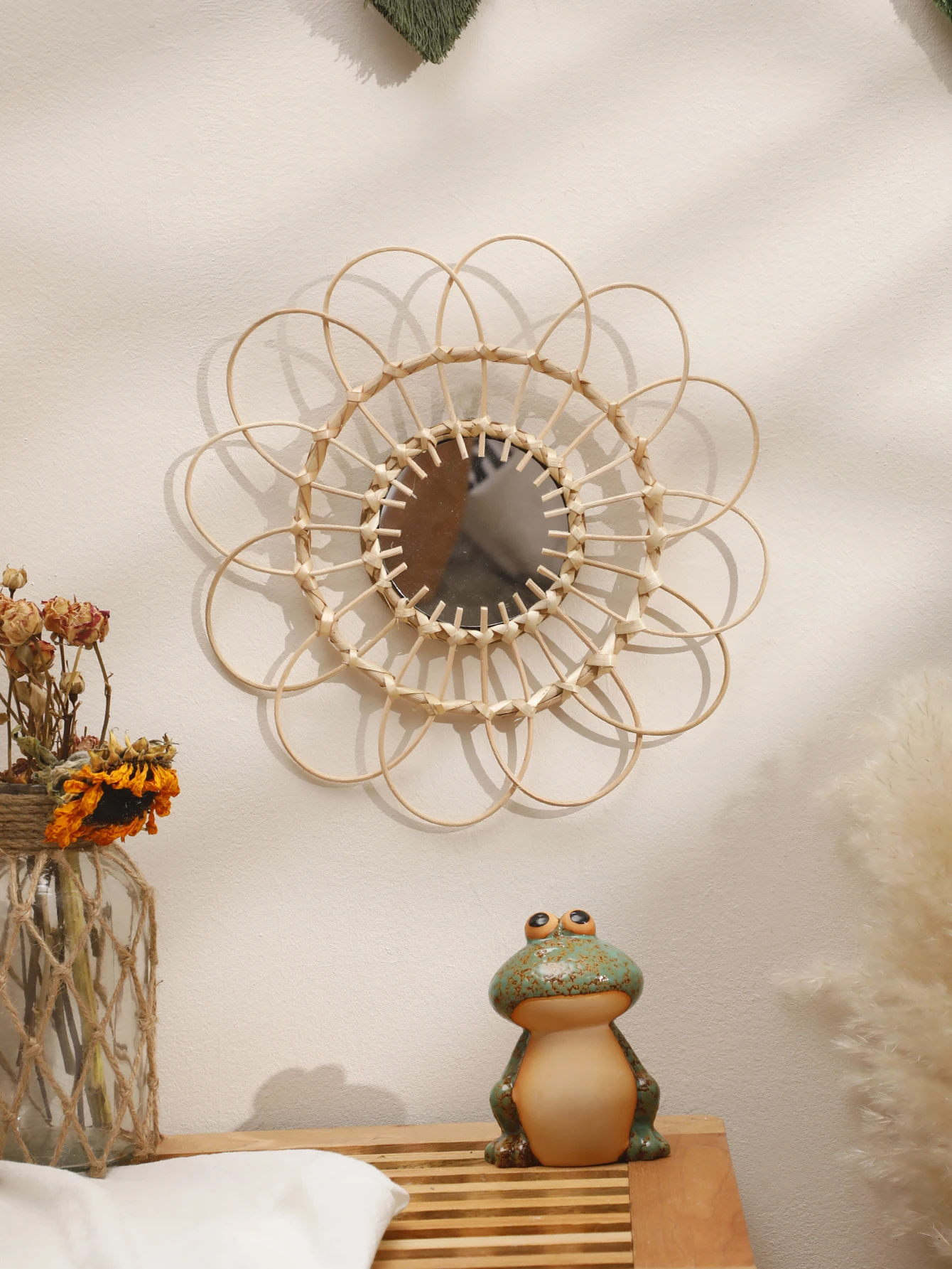 Decorative-Mirror-Wall-Decor-Hand-Knitting-Wall-Art-Handmade-Wall ...