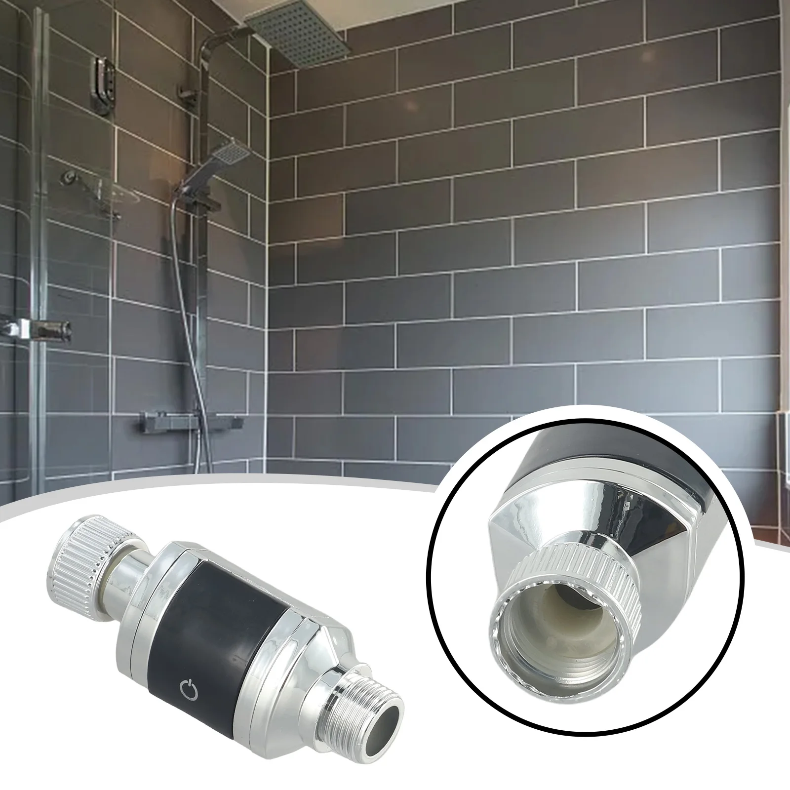 Shower Water Temperature Monitor LED Digital Display Household Water Thermometer ℃/℉ Adjustable Bathing Temperature Meter