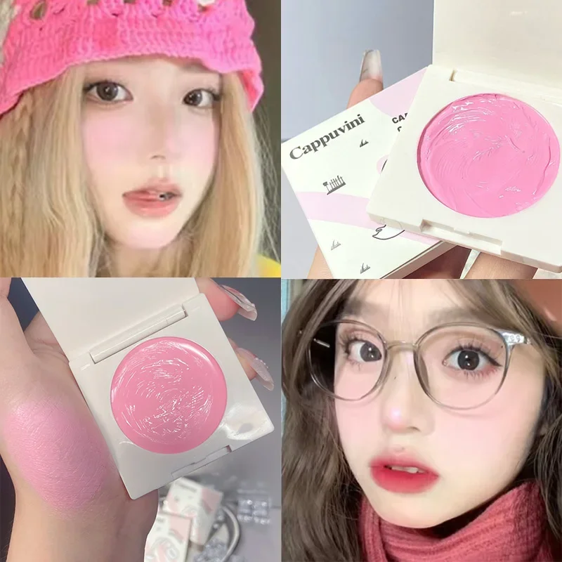 Fard Viso Monocromatico Crema Pesca Trucco Fard Palette Trucco Viso Naturale Rosa Opaca Biancospino Rouge Contour Shadow Palette