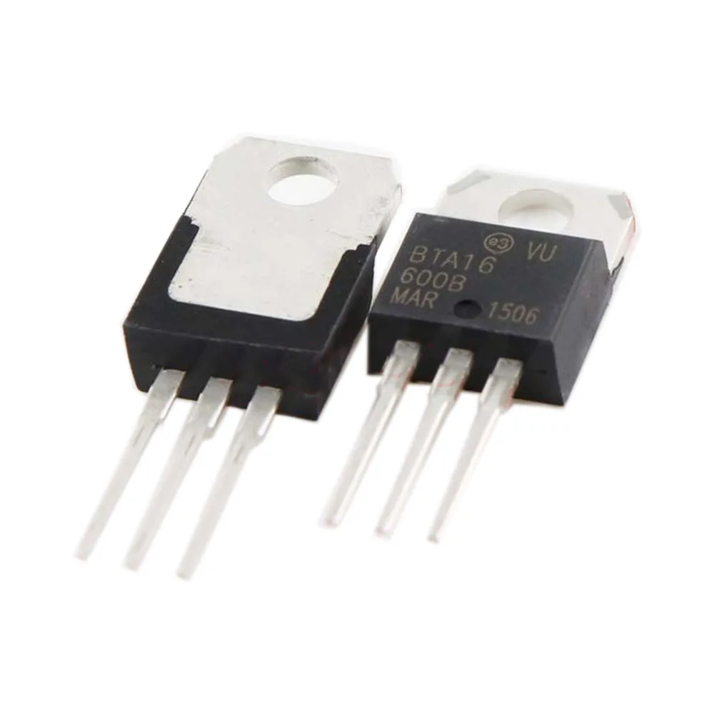 

5pcs BTA16-600B BTA16 Triacs 16 Amp 600 Volt TO-220 новый оригинальный