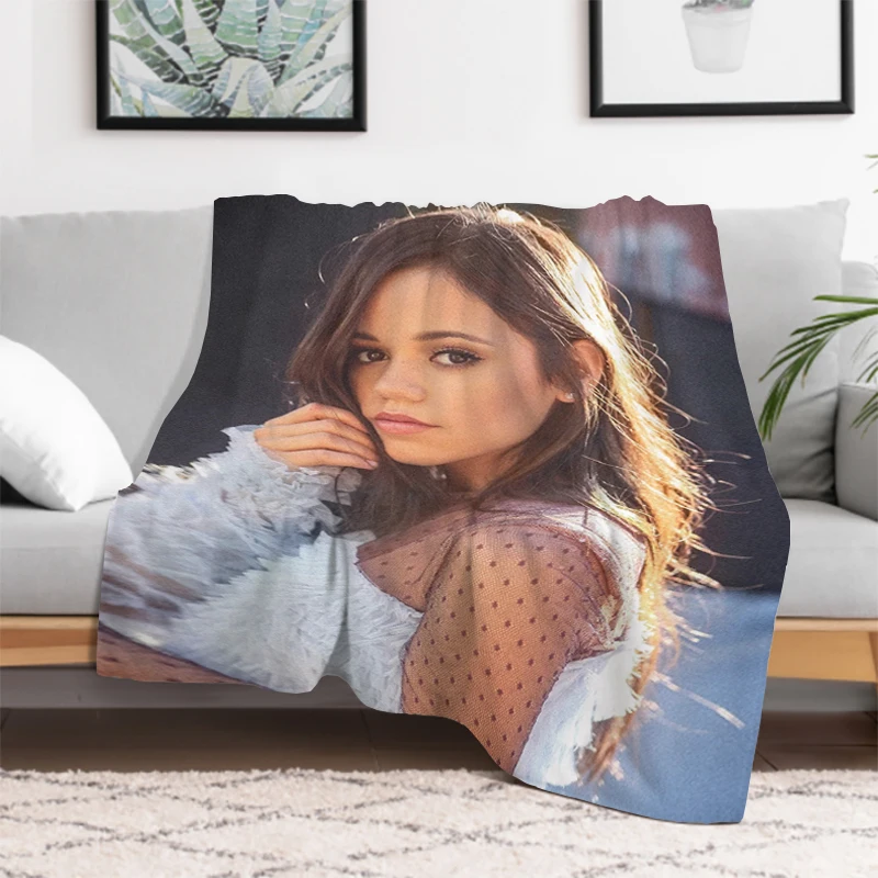 American Actress Jenna Ortega Bed Blankets and Bedspreads Furry Winter Blanket Bedspread the Knee Sofa Warm Baby & Throws Fleece 2