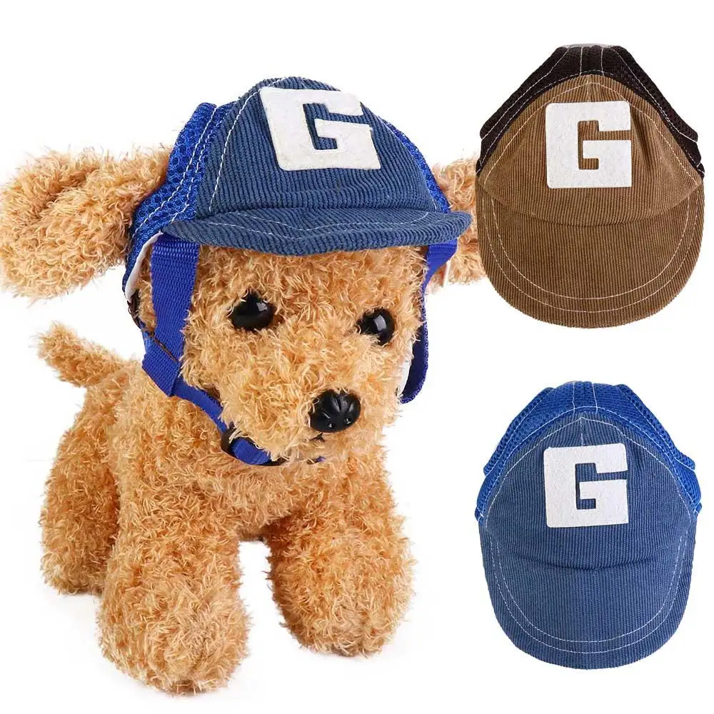 

With Ear Holes Outdoor Hiking Mesh Sports Summer Hat Dog Baseball Cap Pet Accessories Sun Hat