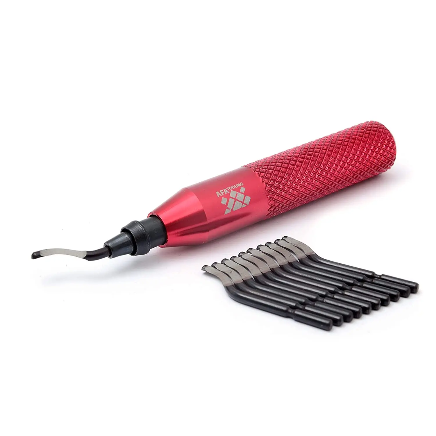 

Deburring Tool Kit with 11 High Speed Steel BS1010 Blades | Precision Edge Burr Removal on Copper, Iron, Brass, and PVC Plumbing