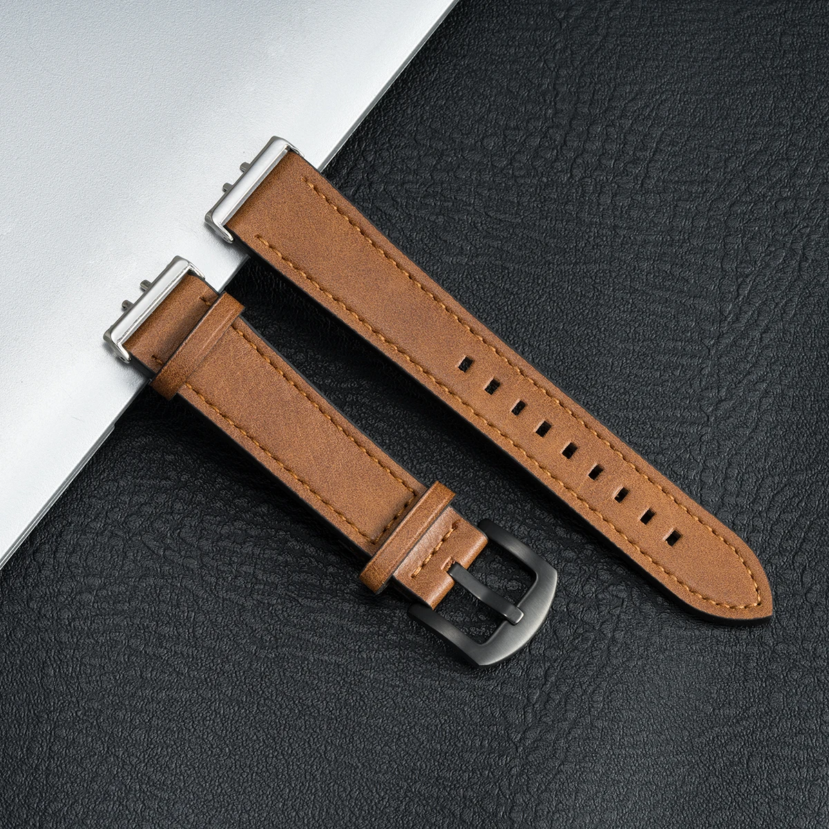 Premium Leather Strap Replacement for Sports Watch - Elegant Wristband Accessory