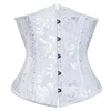 Sexy Underbust Corset Top Women Waist Trainer Gothic Bustier Shapewear Woman Clothes Faja Lingerie Blusas Binder Body Shaper - 1-9014 White, S