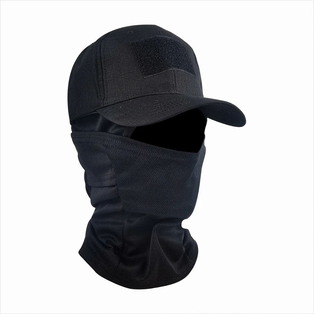 Camouflage Baseball Cap & Neck Gaiter Set - Adjustable Sun UV Protection For Hunting, Fishing, Outdoor Sports