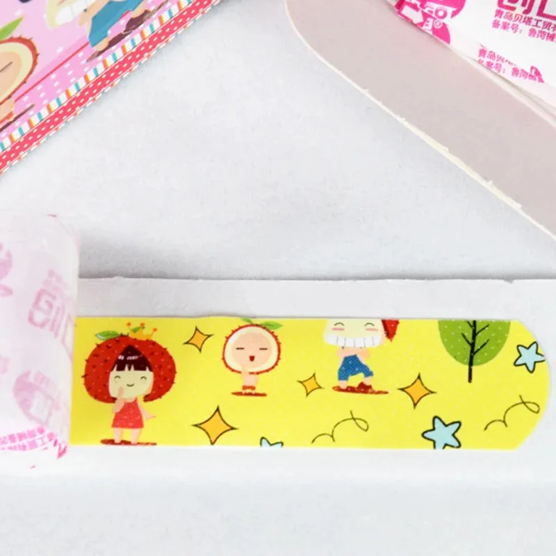 60/360PCS Cute Cartoon Medical Patch Waterproof Wound Adhesive Bandages Dustproof Breathable First Band Aid Adhesive for Kids