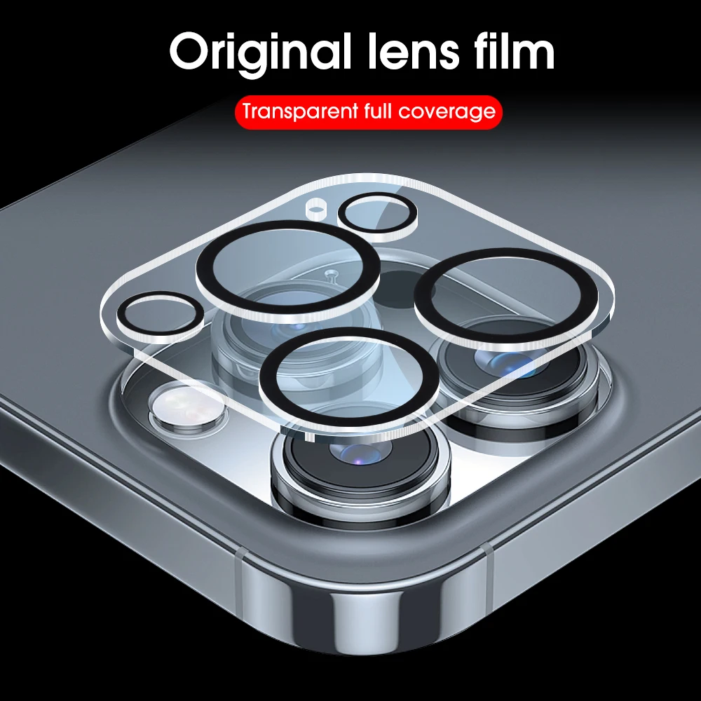Premium Tempered Glass Camera Lens Protector - Full Coverage & Ultimate Protection