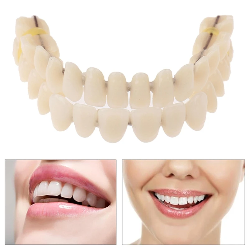 

Resin Teeth Denture Upper Lower Shade Artificial Preformed Dentition Oral Care