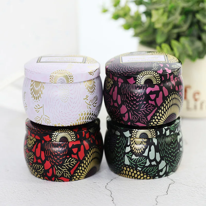 

High Quality Tea Candy Jewelry Storage Box Display Candle Jar Small Iron Box Wedding Favor Tin Box House Decoration