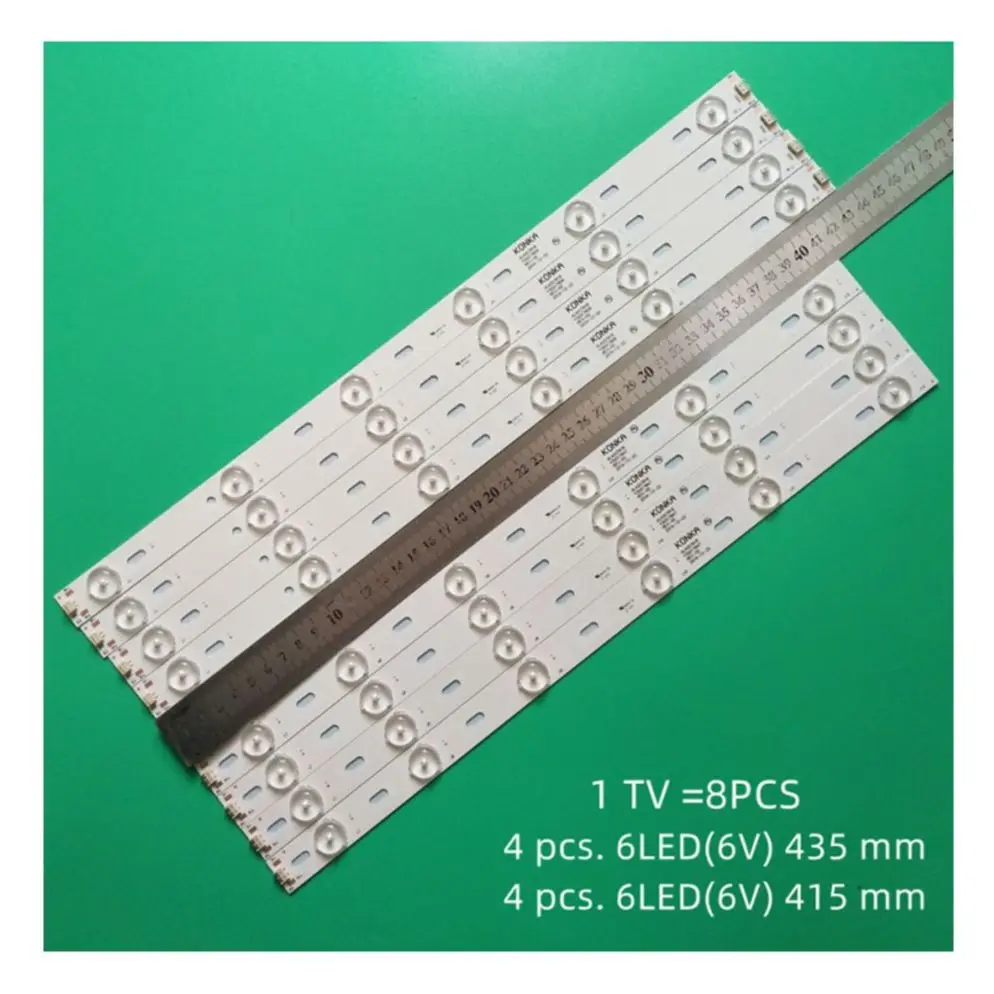 

LED Strip Light 6 + 6 Bulbs for SUPRA S TV-LC42T410FL DNS K42A619 DNS 42 LG LC420EUE Konka 42" TV KL42GT618 35017849 35017855