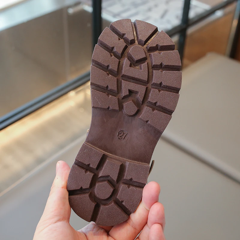 Girls Mid Calf Boots Autumn Breathable Soft Sole School Shoes