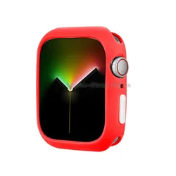 Premium Rubber Silicone Bezel Protector - Series 8 7 45mm (Red White)