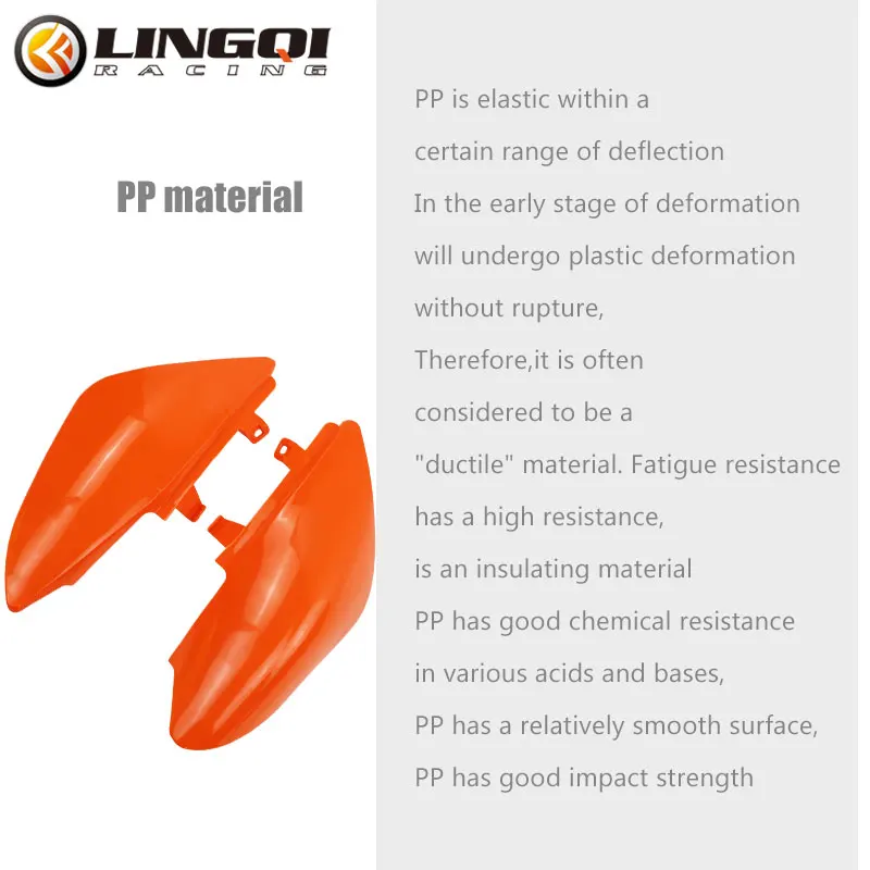 LING QI Motorcycle CRF50 Plastic Kits Fairing Cover Rear Side Fender Splash-Proof Mudguard For CRF 50 Pit Dirt Bike Parts