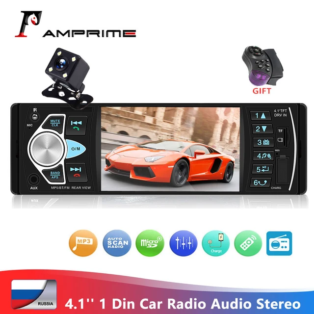 Hippcron Car Radio 1 Din Autoradio 4022D Bluetooth 4.1 Screen Support Rear  View Camera Steering Wheel Contral Car Stereo - AliExpress