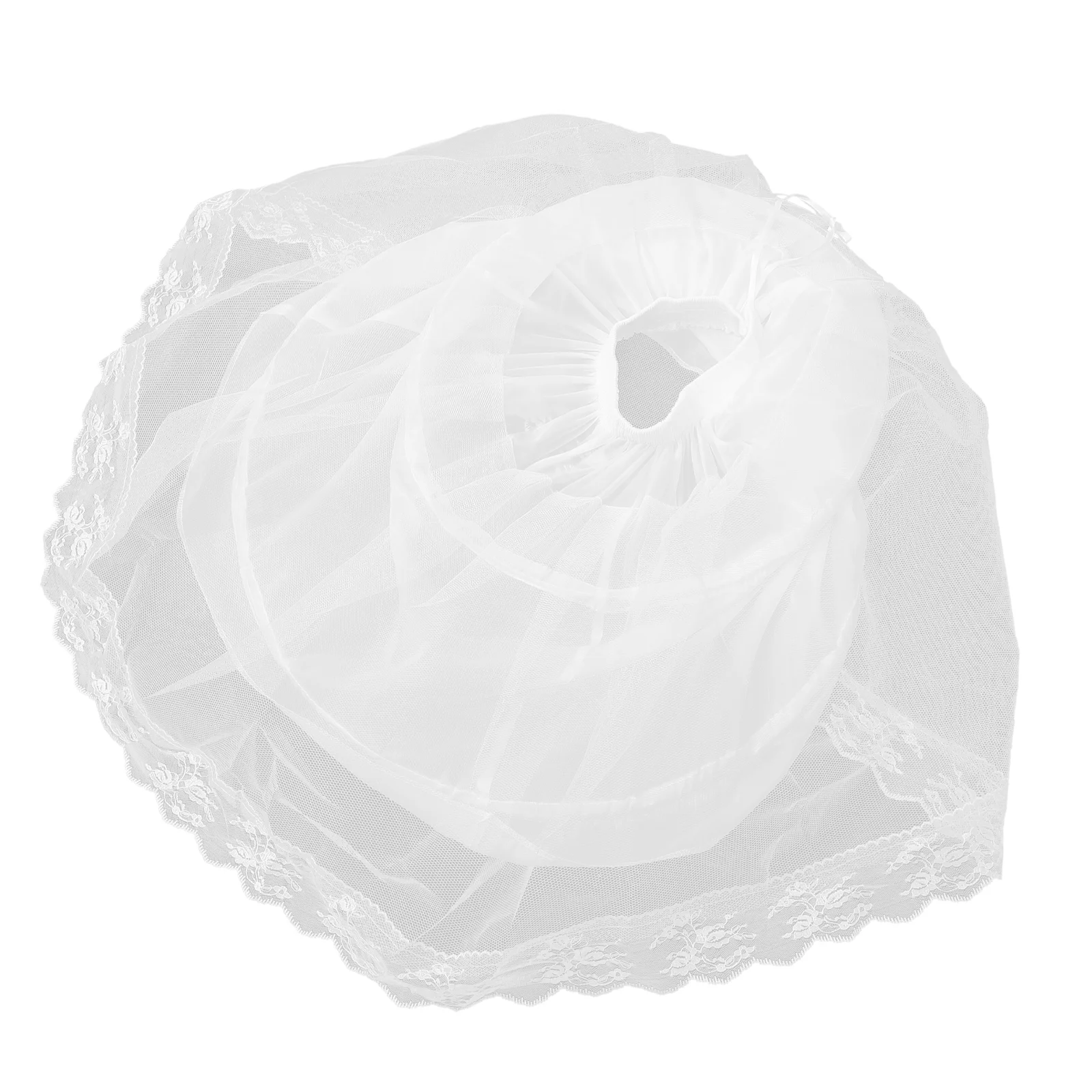

Children's Panniers Performance Dress Flower Girl Fishbone Crinoline Petticoat Polyester Taffeta Showing Skirt