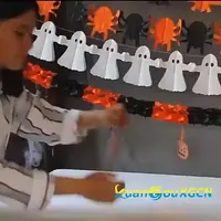 Бумажные украшения для Хэллоуина