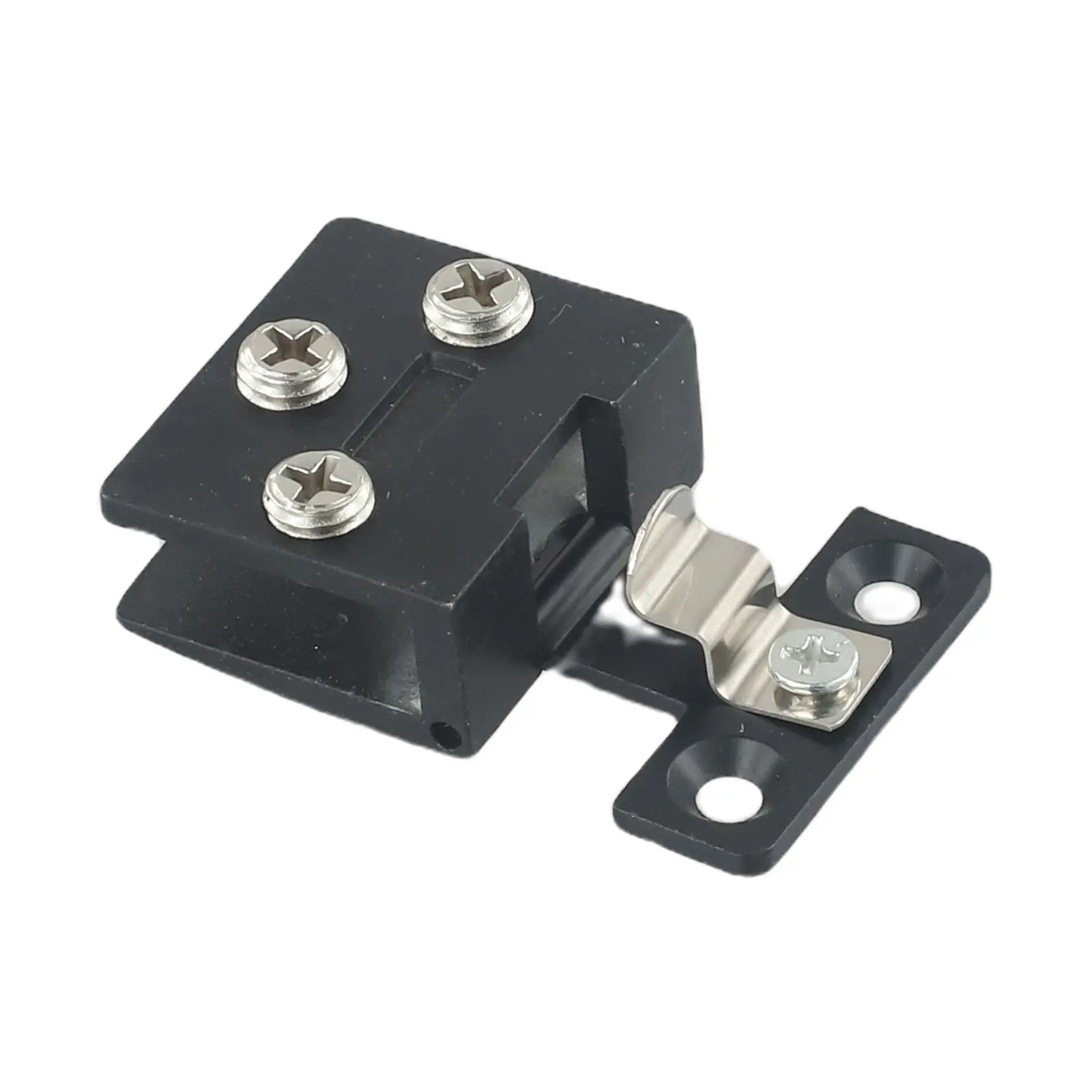 Description Picture 4 of itemHigh Quality Cabinet Hinges Door Hinge Bathroom Durable Black / Silver Zinc Alloy Cabinet Gate Clamp Cupboard Display