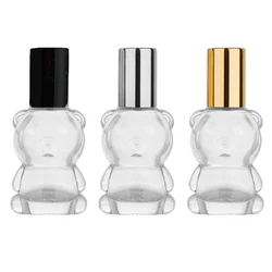 8ML Small Bear Glass Roller Refillable Perfume and Essential Oil Bottle (Multicolor 3)