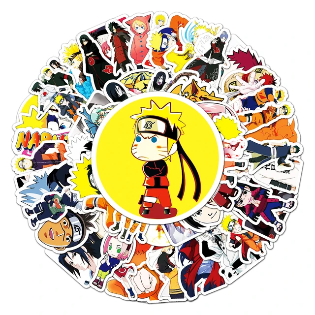 30 Adesivos Stickers Bombs Anime Naruto 8cm