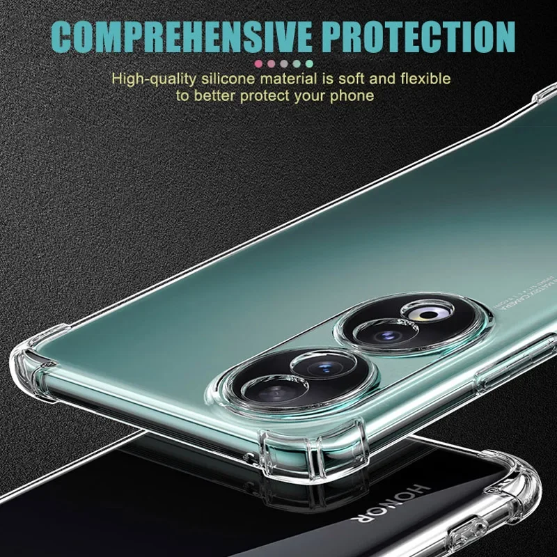 Transparent Shockproof Protective Phone Case - Soft, Durable, and Stylish Back Cover