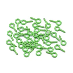 Vibrant Mini Eyelet Pins & Clasps Set for Jewelry Making - 100 Pieces (Fruit Green)