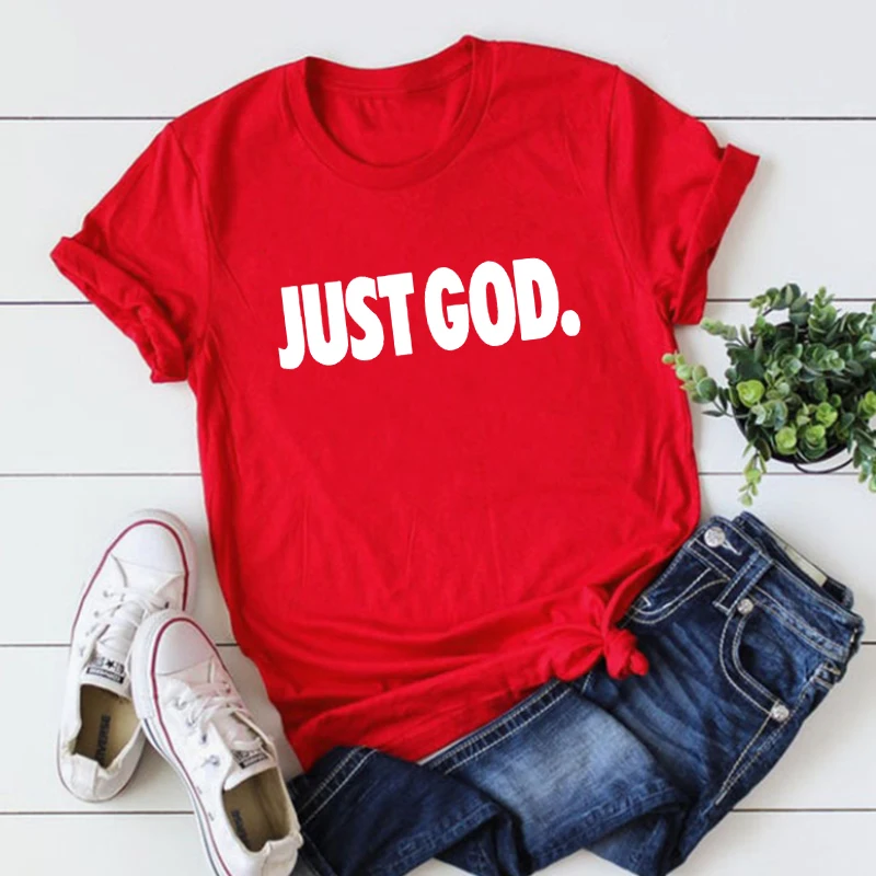 

Рубашка Just God, футболки с графическим рисунком, женская одежда, рубашки унисекс, футболка God, трендовые рубашки, семейная рубашка, летние топы...