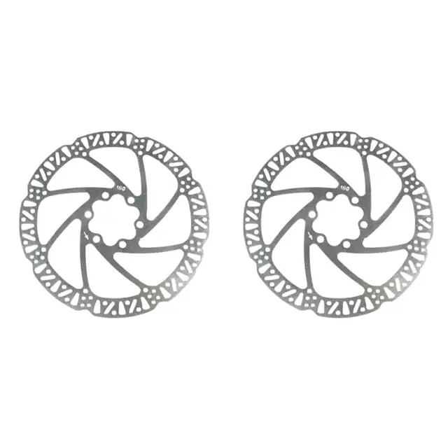 2 pièces de frein à disque Ouxi V8 20 pouces 160 mm, 6 trous, rotor en acier inoxydable avec vis pour pièces de vélo Ouxi V8 Fat Bike - AT20 1