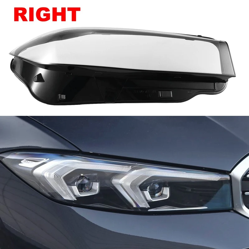 

Car Front Headlight Lens Cover For BMW 3 Series G20 G28 320I 330I 325Li 2023 Glass Auto Shell Head Light Lampshade