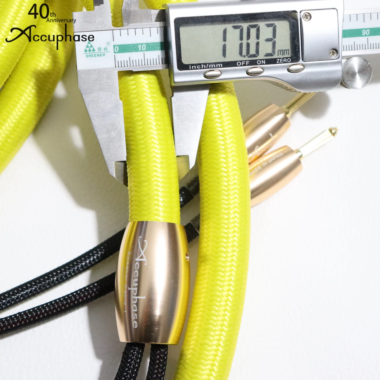 하이파이 오디오 12Awg Accuphase 오디오 애호가 스피커 케이블, 확성기 증폭기 라인, 금도금 바나나 플러그 포함, 1 쌍