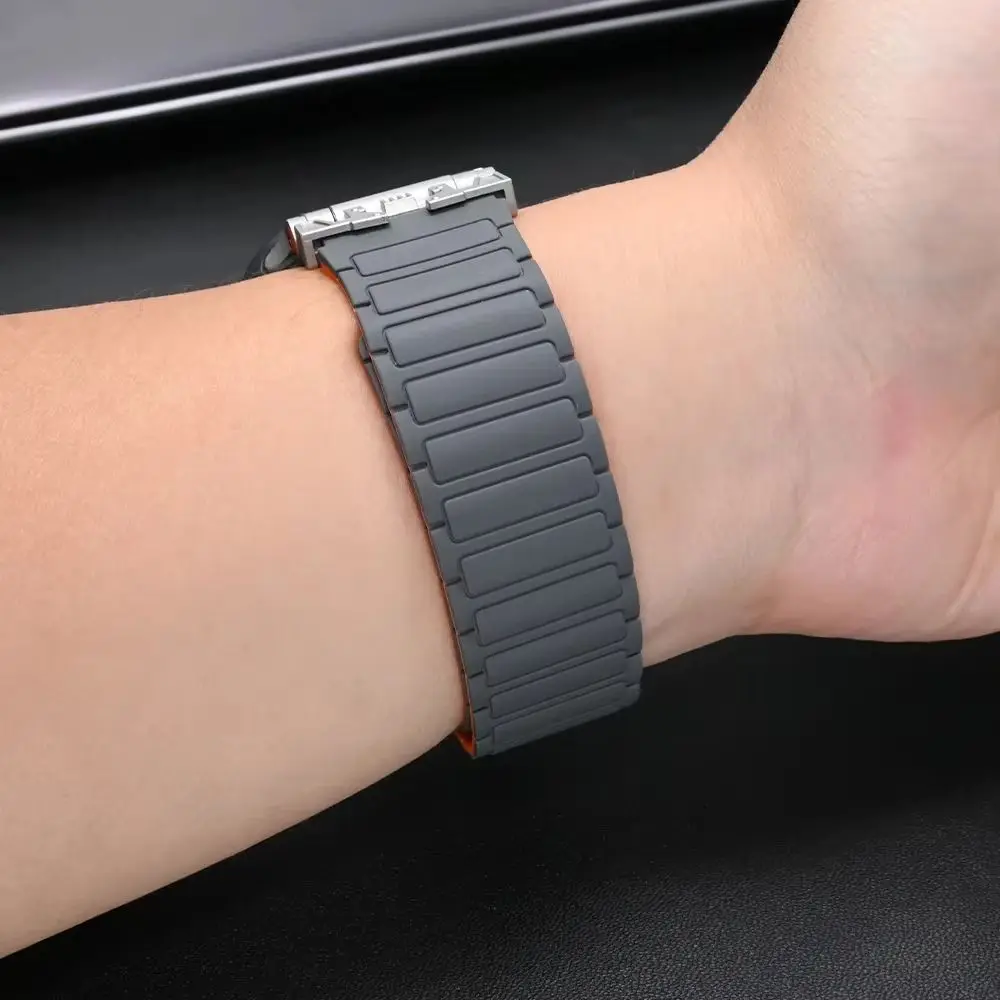 Magnetic Silicone Sport Band - Soft Loop Wrist Strap, 22MM