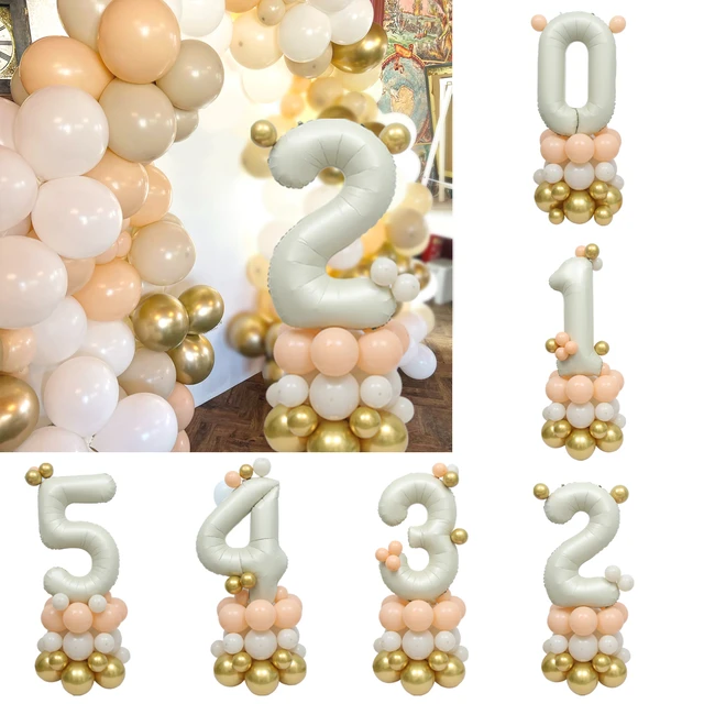 Ballons Joyeux Anniversaire Rose Or, 10 Pièces, 1 2 3 4 5ème Anniversaire  De Fille, Accessoires De Mariage, Décorations Pour Fête Prénatale - Ballons  Et Accessoires - AliExpress