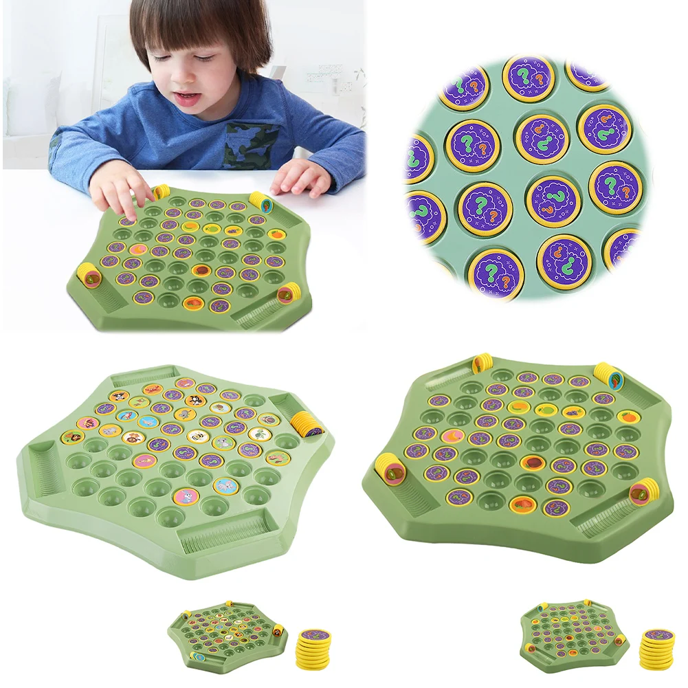 Animal Flip Chess Board Game Cognitive Memory Game For Kindergarten Preschool Gathering Board Game Table Games