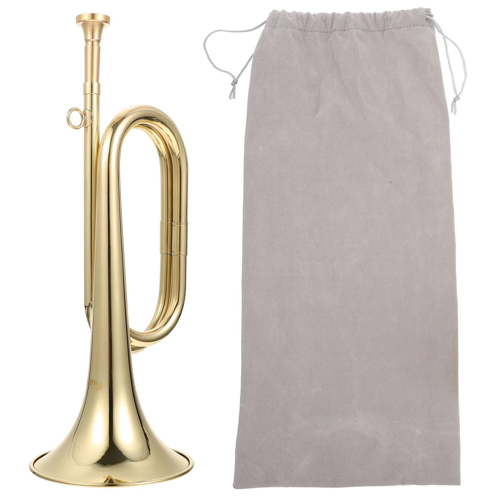Brass Bugle Call Trumpet with Mouthpiece for School Band Cavalry Orchestra trumpet instrument