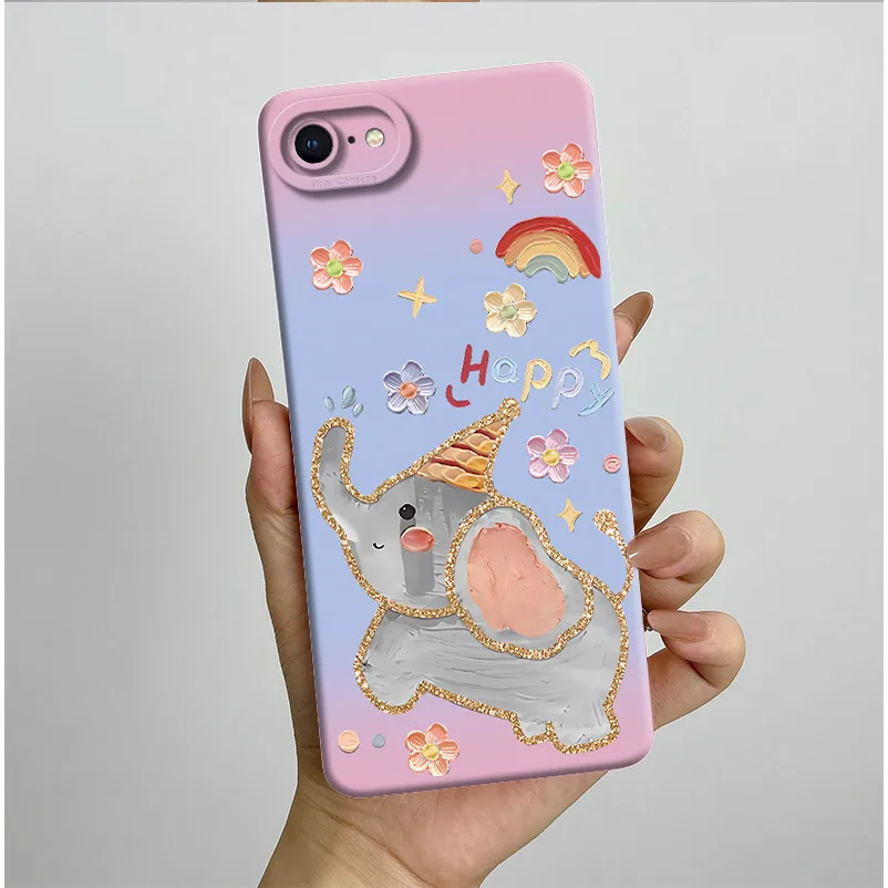 Aesthetic Soft Slim Silicone Phone Case with Full Bumper Protection
