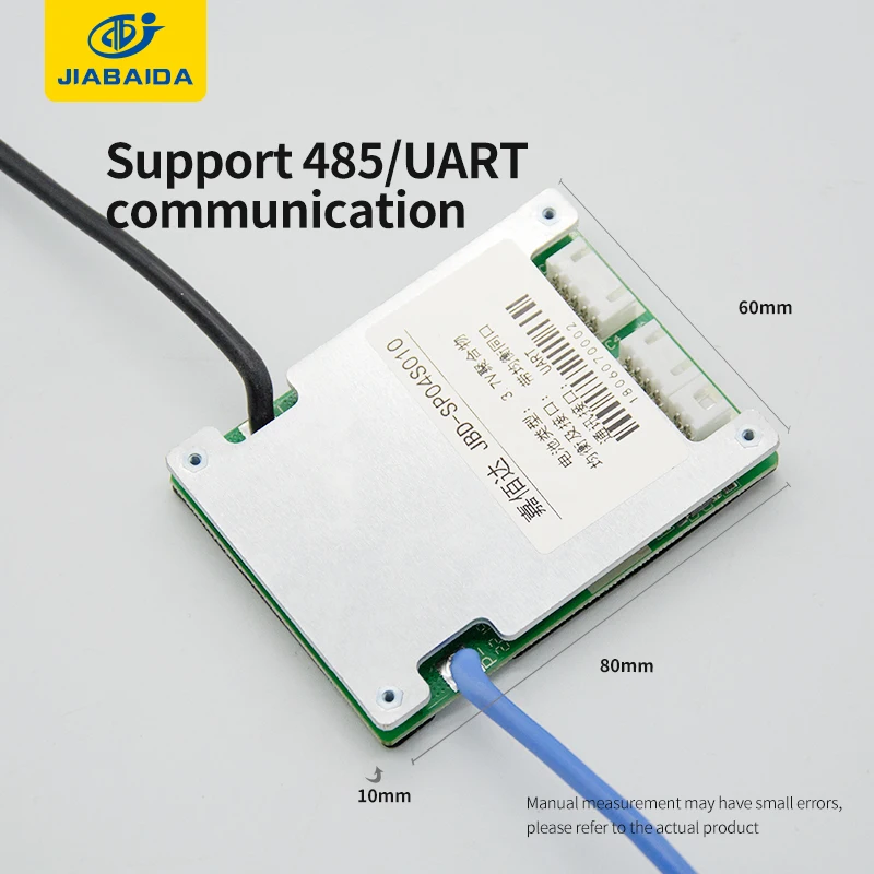 JBD Smart Bms Lifepo4 BMS 4S For Lithium Battery With Bluetooth 20A 30A 25A Same Port Temp Sensors UART RS485  Balance Board