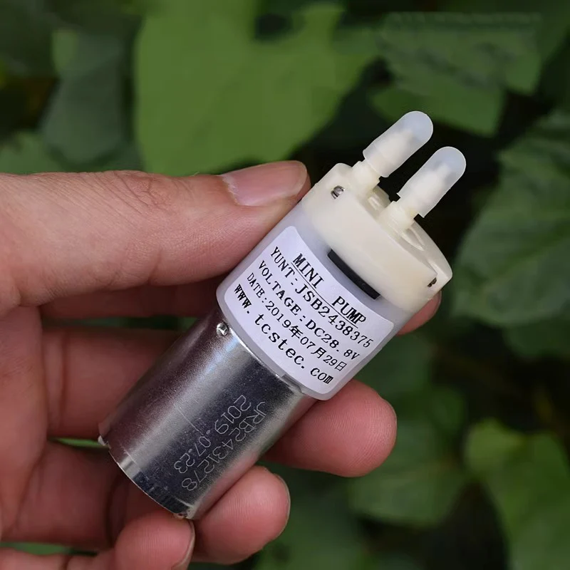 Air Pump and Liquid Transfer Pump JSB2438 Mini 370 Air Water Pump DC 24V-30V for Experimental Sampling