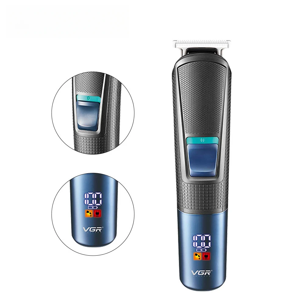 Electric Shaver VGR108 5 In 1 Multi Functional Hair Trimmer Nose Ear Beard Mustache Grooming Kit for Men