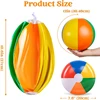 12"/16" Inflatable Large Beach Balls for Kids Adults Durable Pool Toys for Summer Water Games Rainbow Beachball Party Favors 3