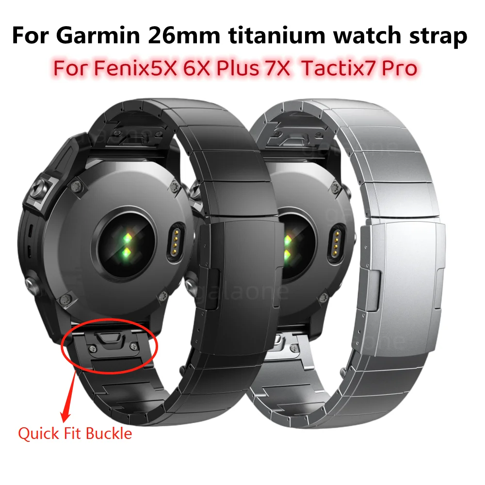 Quick Fit 22 26mm Titanium Band for Garmin Fenix 8 51mm 7 7X 6 6X Pro 5 5X Plus Metalen Armband(NO.1 Titanium Orange,26mm For Fenix 8 51mm Quick Fit 22 26mm Titanium Band for Garmin Fenix 8 51mm 7 7X 6 6X Pro 5 5X Plus Metalen Armband(NO.1 Titanium Orange,26mm For Fenix 8 51mm
