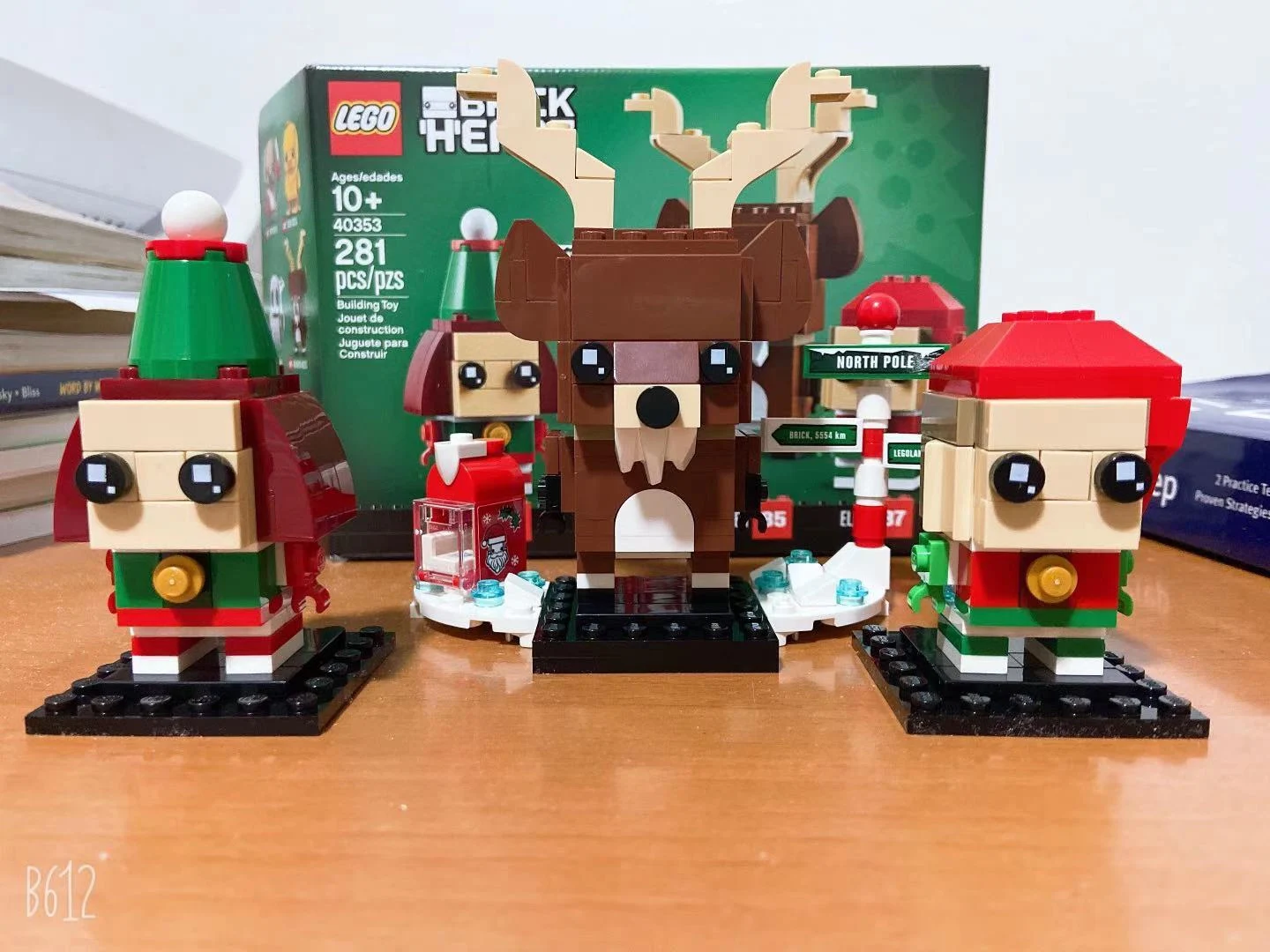 LEGO Brickheadz Reindeer, Elf and 40353 Building Toy (281 Pieces)