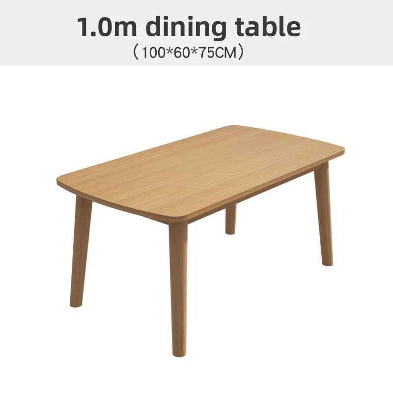 סט שולחן אוכל מעץ מוצק נורדי 4 6 כיסאות ריבועי עץ טבעי גימור דירה קטנה בית מטבח רהיטי חדר אוכל