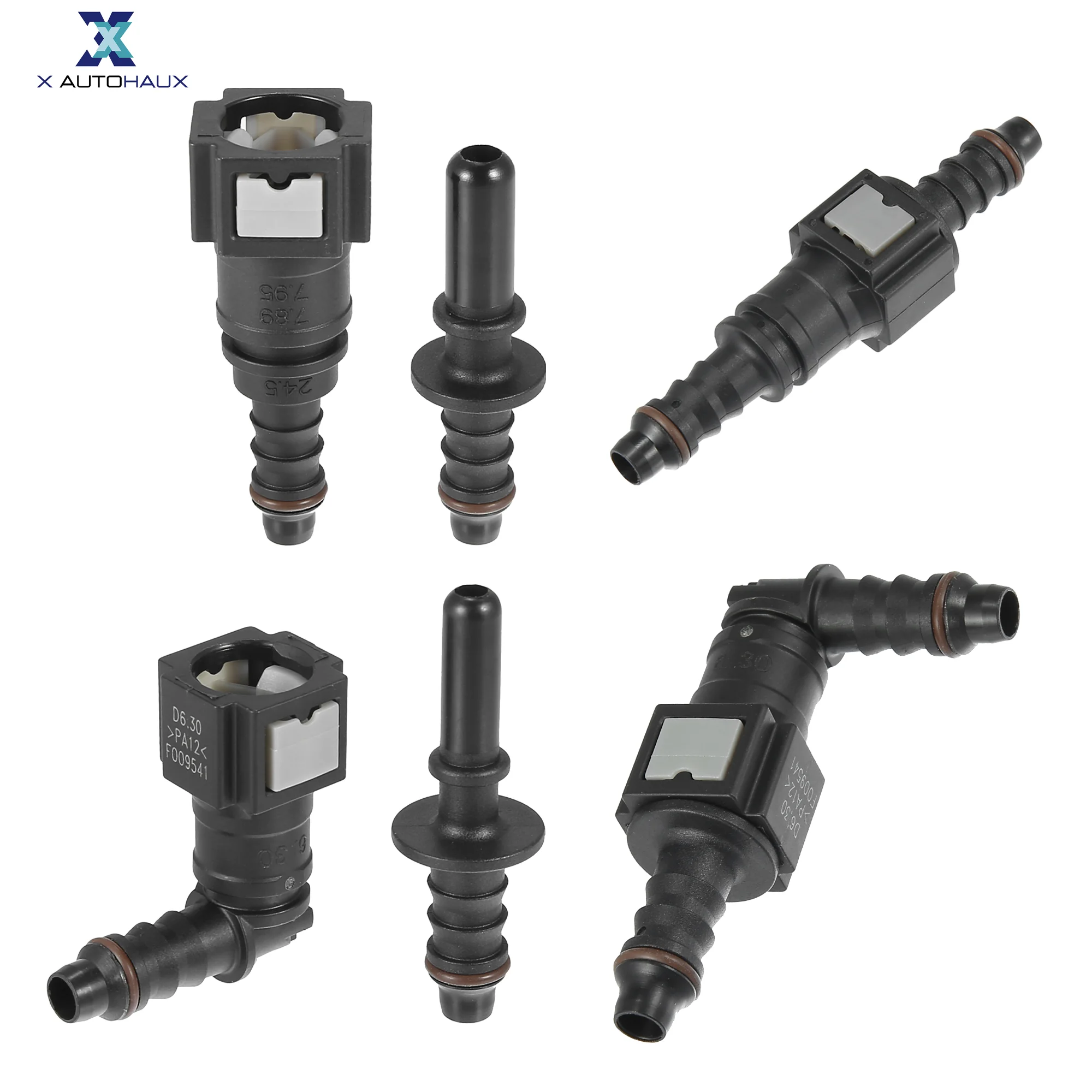 Hose Coupler X Autohaux 6.3/7.89/9.49/9.89/11.8/15.82 8mm 10.5mm Fuel Line Hose Quick Release Connector Disconnect Hose Fuel Line Coupler