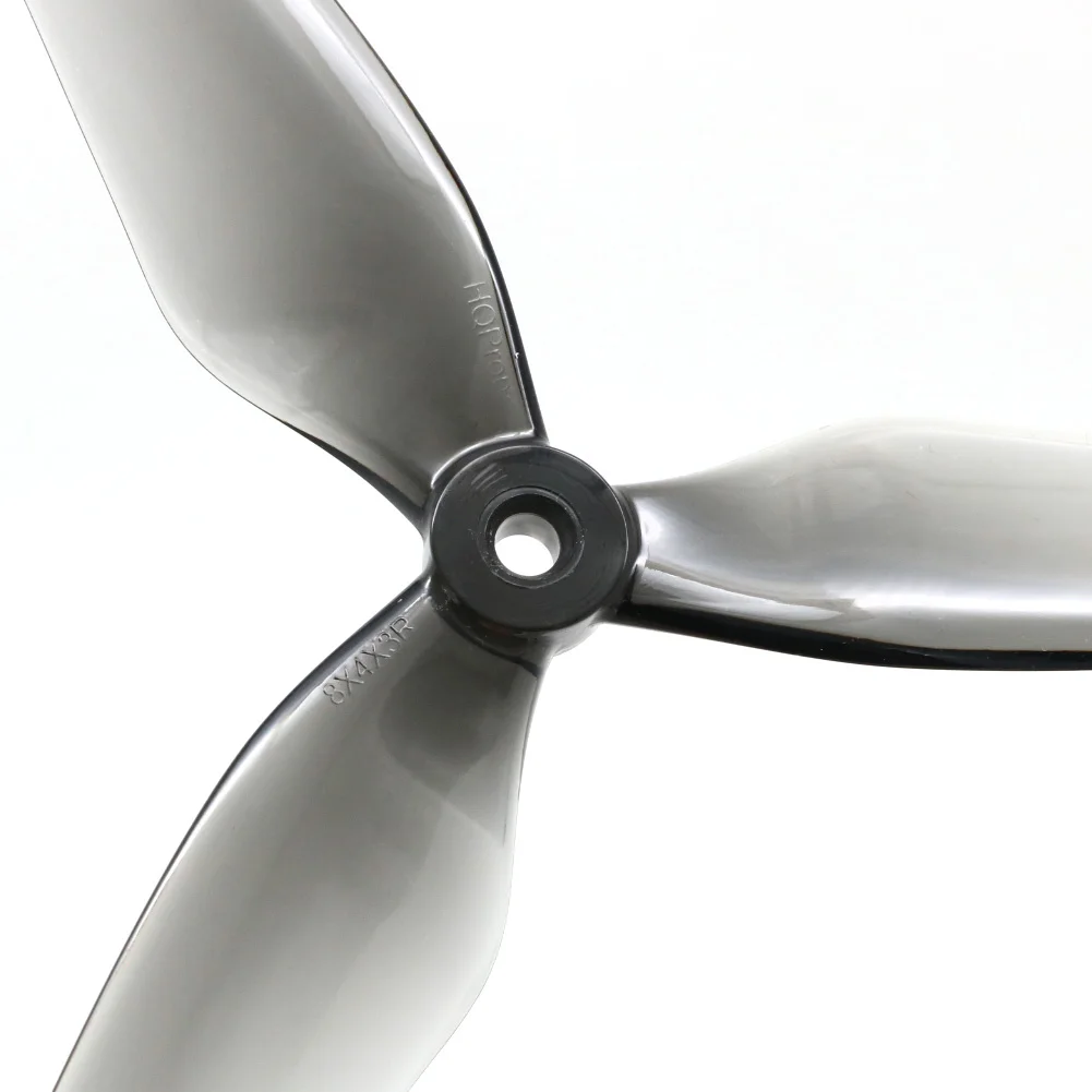 2/4Pair HQProp 8X4X3 8040 / 8X3.7X3 8037 3-Blade Propeller Black-Glass Fiber Nylon Propeller FPV Propeller for 8inch FPV Drones thumbnail 6