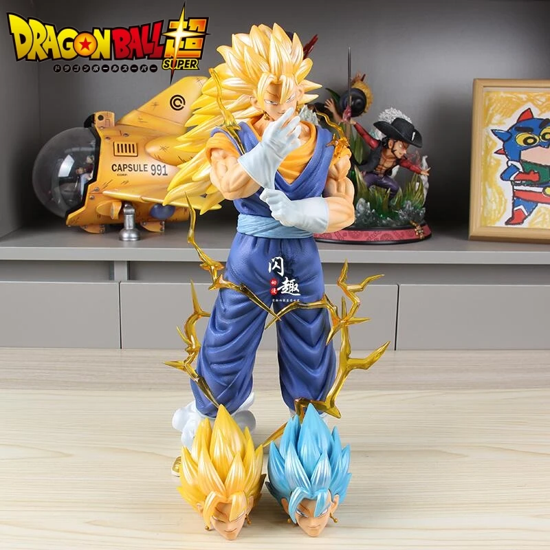 

Dragon Ball Anime Figure In Stock 41cm Super Saiyan Vegetto Vegetto Ssj3 Gk Statue Action Figures Collection Model Doll Gifts