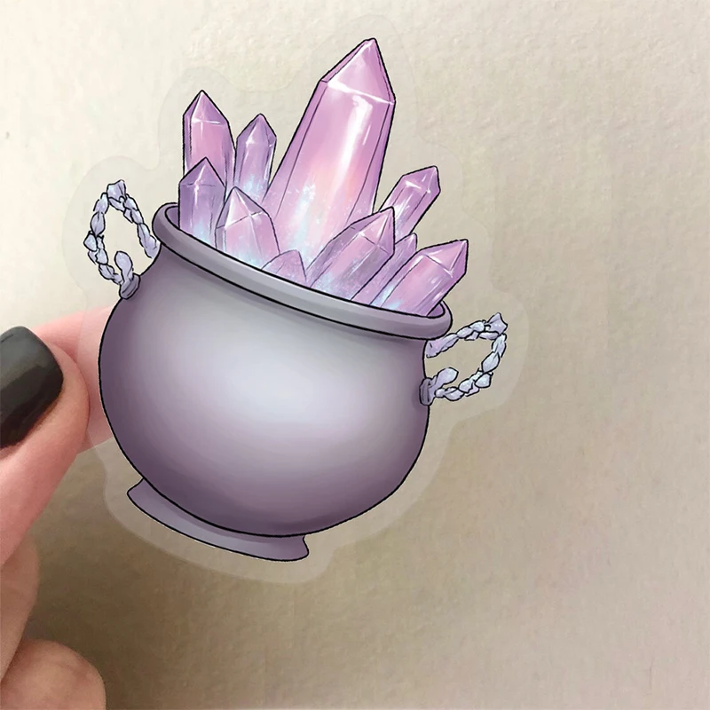 50PCS 마술 마녀 투명 PET 스티커 Kawaii 마술 물약 DIY 장식 편지지 가방 노트북 PVC 데칼 어린이 장난감