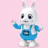 Electric dancing luminous little rabbit toy can sing, dance, dynamic music, cool electric well behaved rabbit toy 1