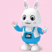 Electric dancing luminous little rabbit toy can sing, dance, dynamic music, cool electric well behaved rabbit toy 1